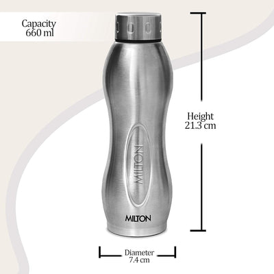 Milton Steel I Go Deluxe Thermosteel Water Bottle | 1 Pc