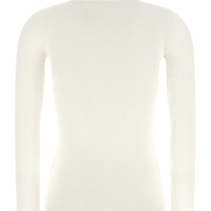 Elisabetta Franchi Turtleneck Embroidery à Jour