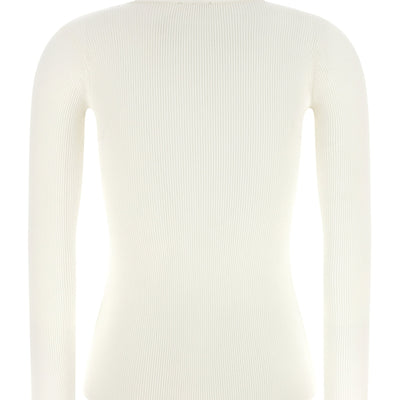 Elisabetta Franchi Turtleneck Embroidery à Jour