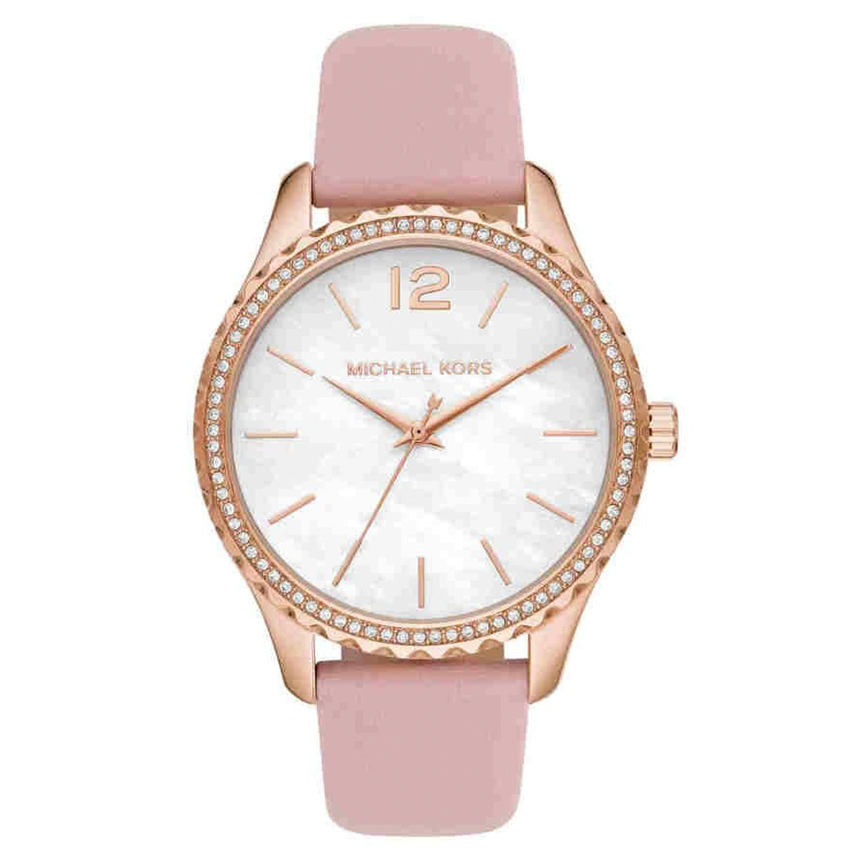 Michael Kors Layton White Mother of Pearl Dial Women 38mm