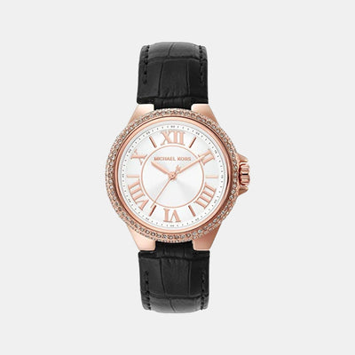 Camille Women Quartz White Dial Analog Leather Watch MK2962