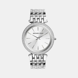 Darci Women Quartz Silver Dial Analog Stainless Steel Watch MK3190