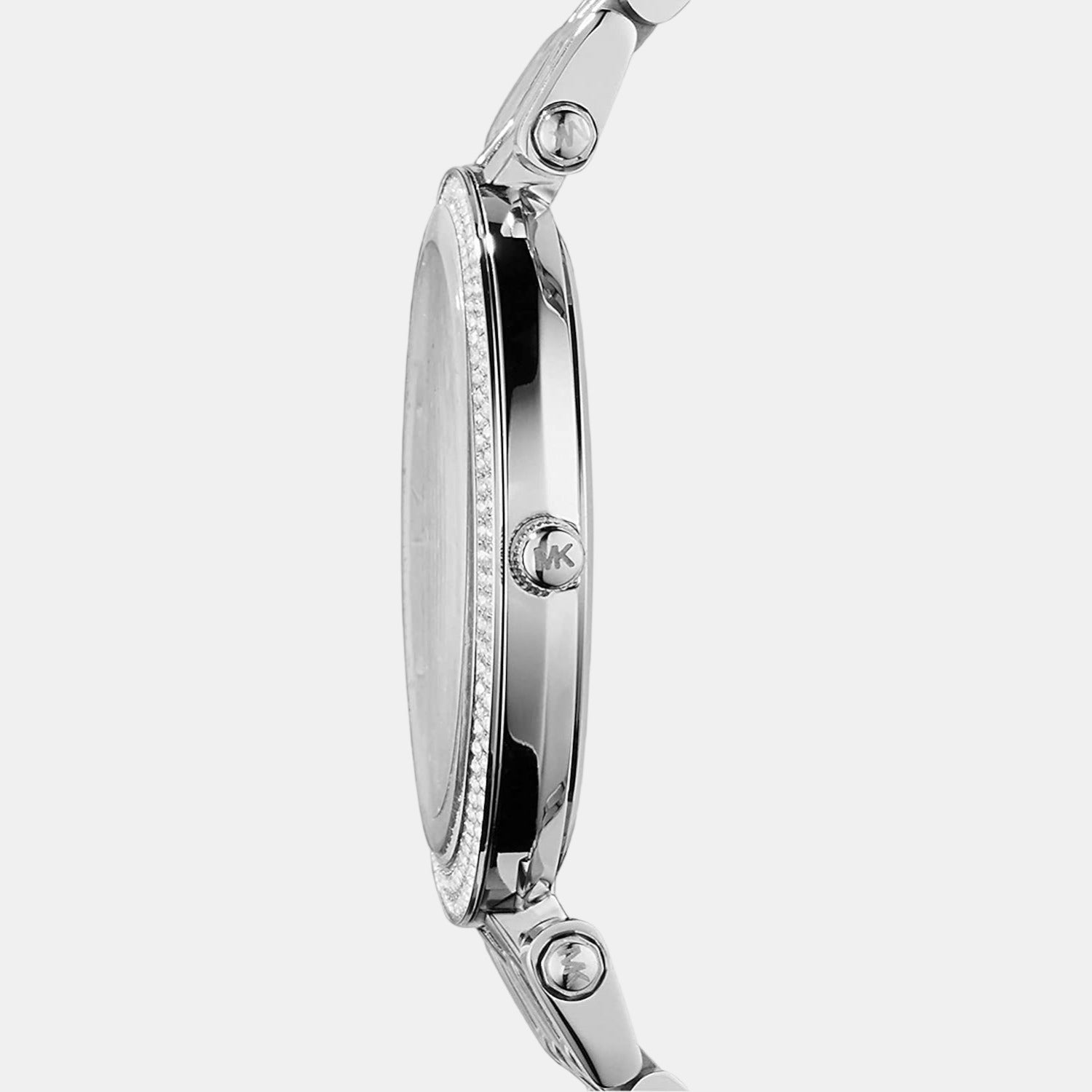 Darci Women Quartz Silver Dial Analog Stainless Steel Watch MK3190