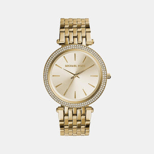 Darci Women Quartz Gold Dial Analog Stainless Steel Watch MK3191