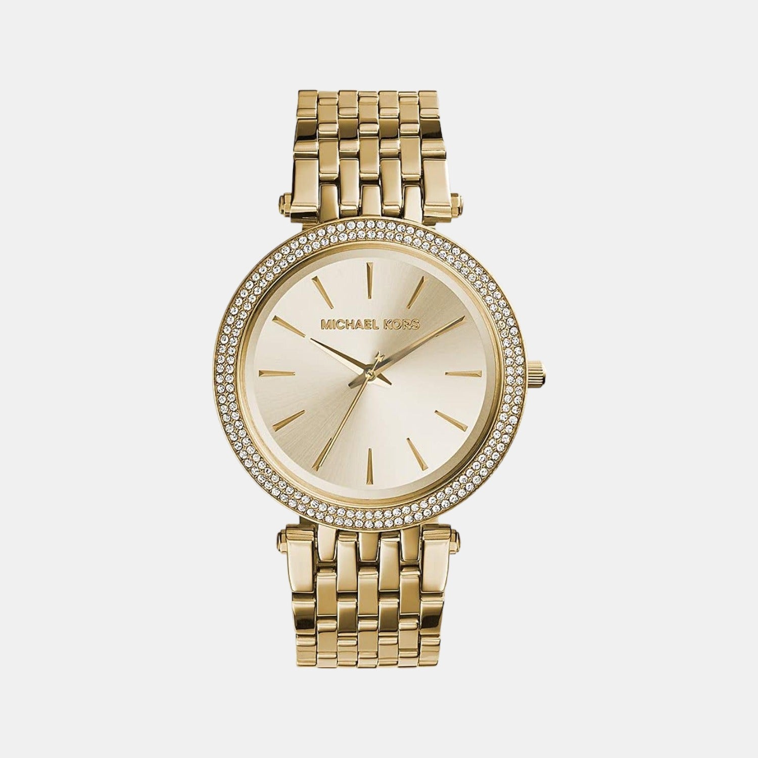 Darci Women Quartz Gold Dial Analog Stainless Steel Watch MK3191