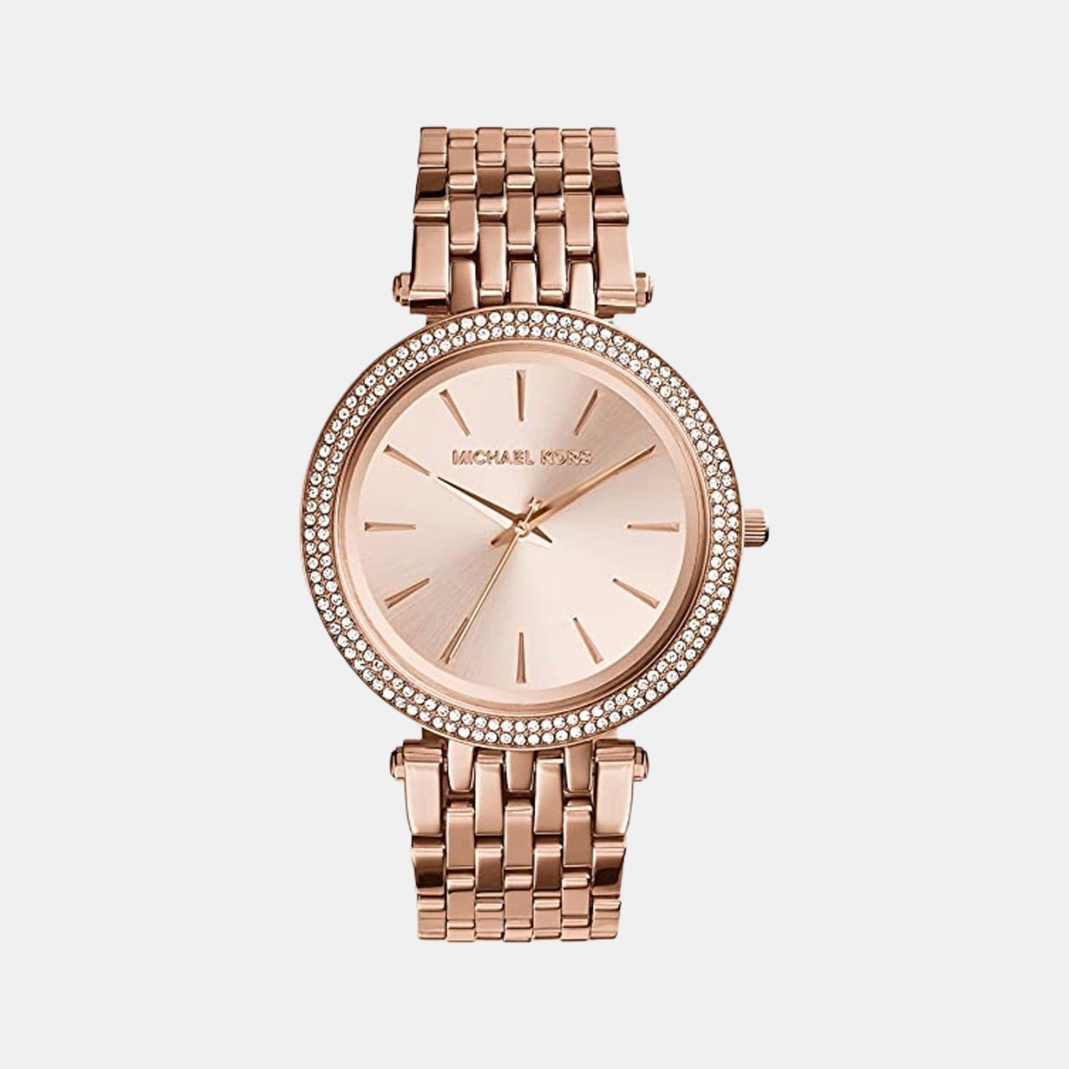 Darci Women Quartz Rose Gold Dial Analog Stainless Steel Watch MK3192