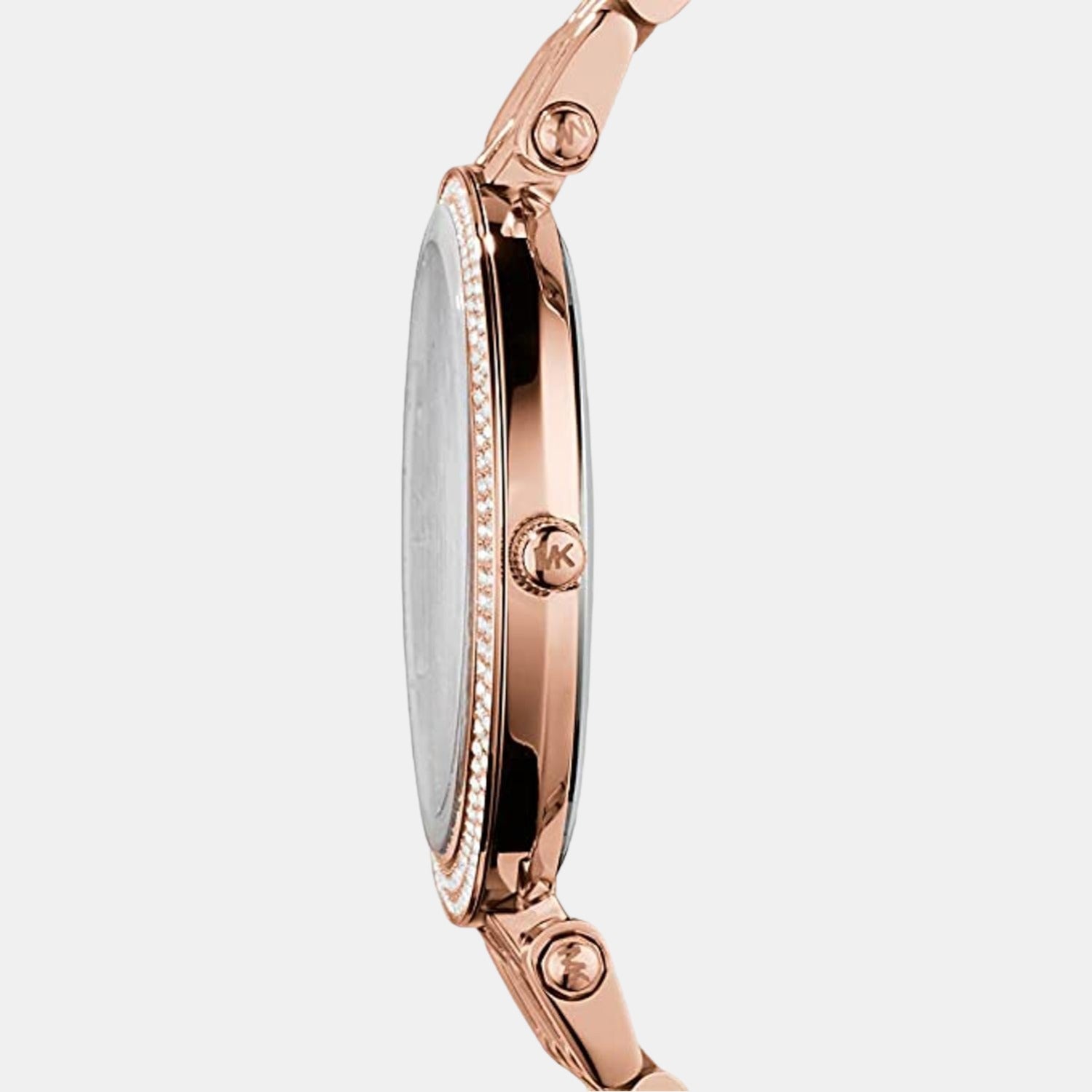 Darci Women Quartz Rose Gold Dial Analog Stainless Steel Watch MK3192