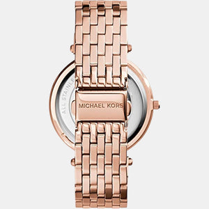 Darci Women Quartz Rose Gold Dial Analog Stainless Steel Watch MK3192