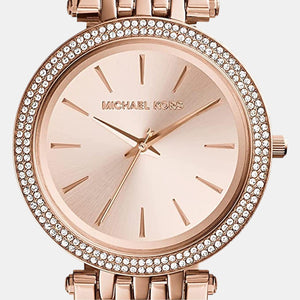 Darci Women Quartz Rose Gold Dial Analog Stainless Steel Watch MK3192