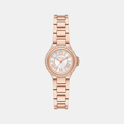 Camille Women Quartz White Dial Analog Stainless Steel Watch MK3253