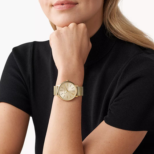 Michael Kors Pyper Gold Dial Women 38mm MK4339