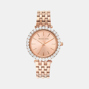 Darci Women Quartz Rose Gold Dial Analog Stainless Steel Watch MK4514