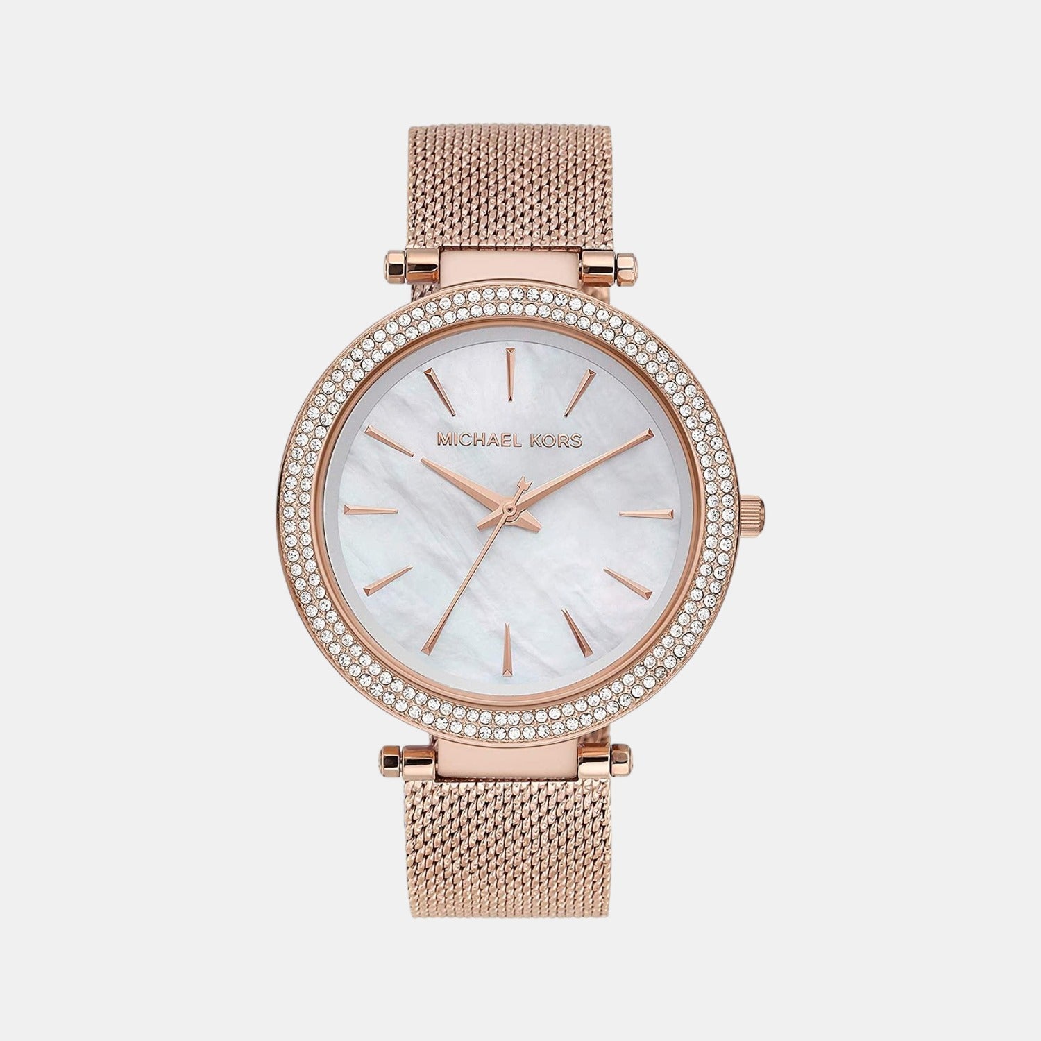 Darci Women Quartz White Dial Analog Stainless Steel Watch MK4519