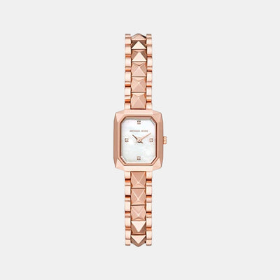 Alane Women Quartz White Dial Analog Stainless Steel Watch MK4560