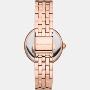 Diamond Darci Women Quartz White Dial Analog Stainless Steel Watch MK4568