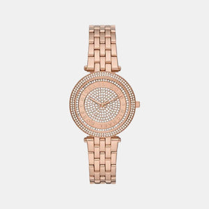 Darci Women Quartz Rose Gold Dial Analog Stainless Steel Watch MK4592
