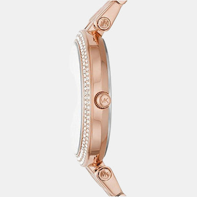 Darci Women Quartz Rose Gold Dial Analog Stainless Steel Watch MK4592
