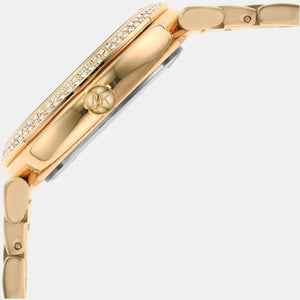 Abbey Women Quartz White Dial Analog Stainless Steel Watch MK4615