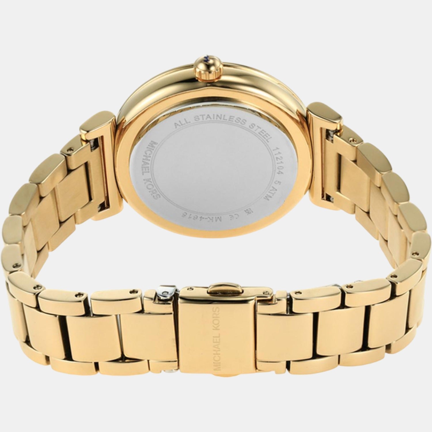 Abbey Women Quartz White Dial Analog Stainless Steel Watch MK4615