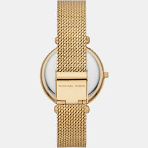 Darci Women Quartz White Dial Analog Stainless Steel Watch MK4629