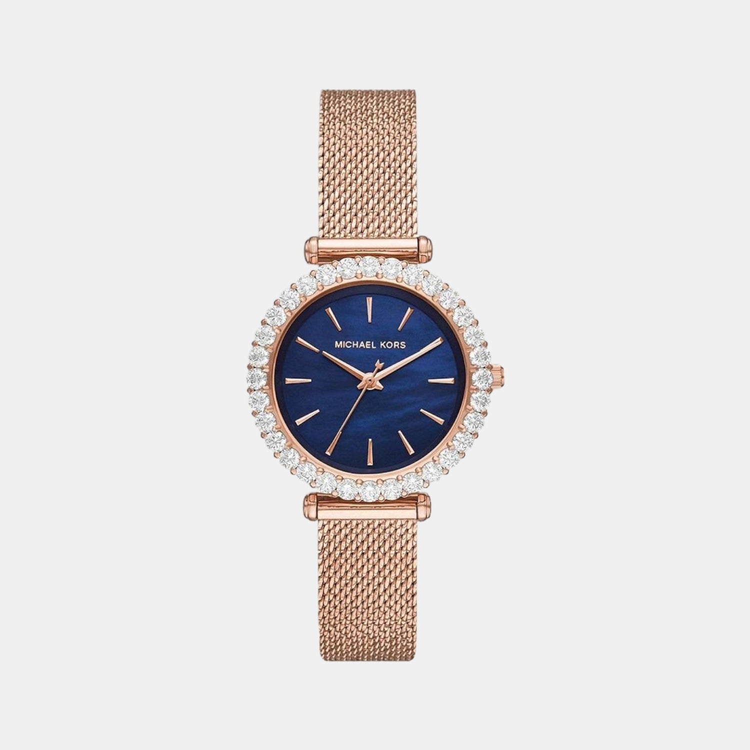Darci Women Quartz Blue Dial Analog Stainless Steel Watch MK4630
