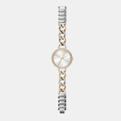 Catelyn Women Quartz White Dial Analog Stainless Steel Watch MK4633