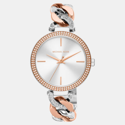Catelyn Women Quartz White Dial Analog Stainless Steel Watch MK4634