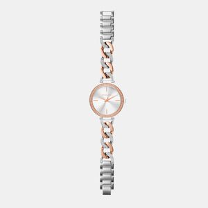 Catelyn Women Quartz White Dial Analog Stainless Steel Watch MK4634