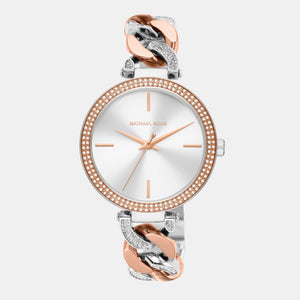 Catelyn Women Quartz White Dial Analog Stainless Steel Watch MK4634