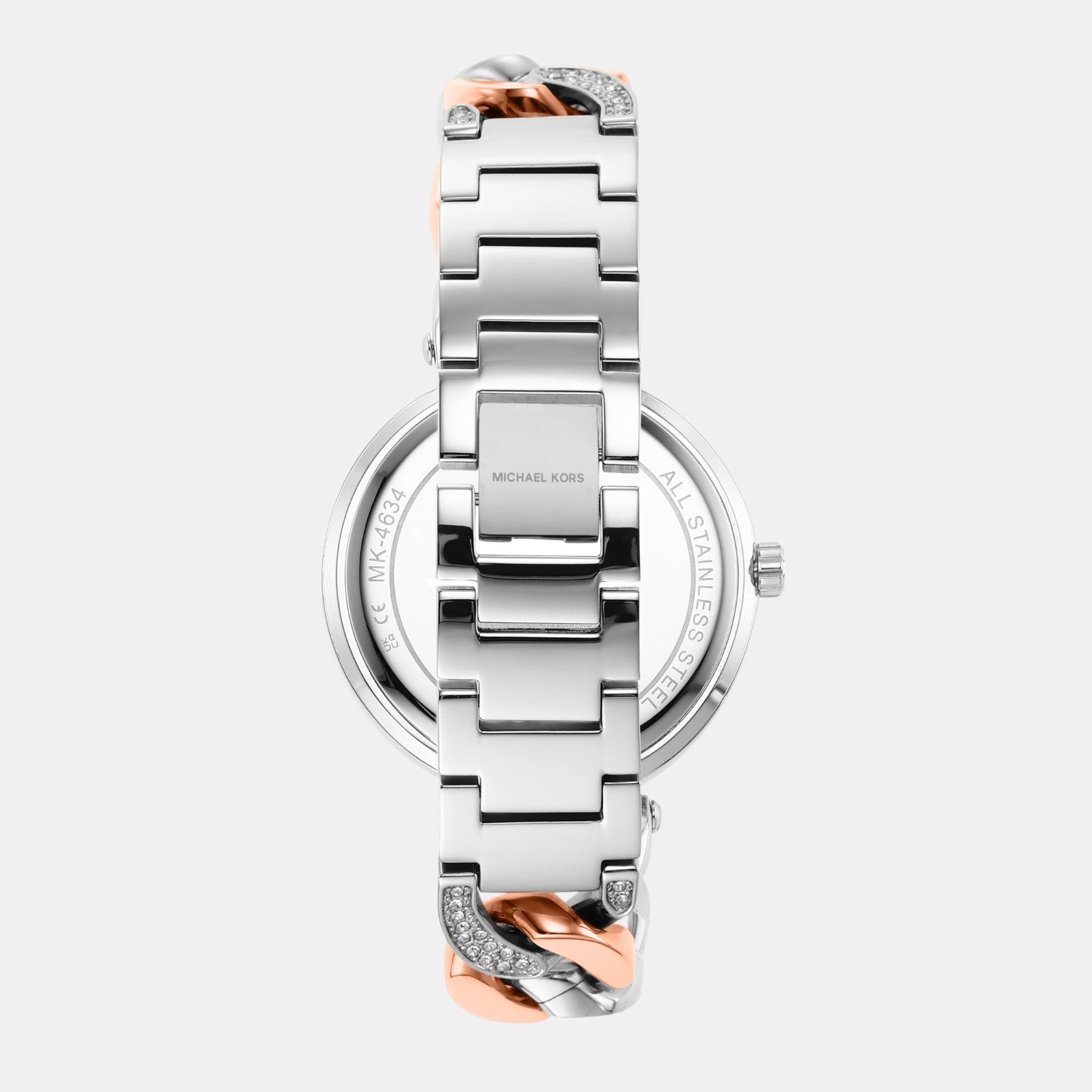 Catelyn Women Quartz White Dial Analog Stainless Steel Watch MK4634