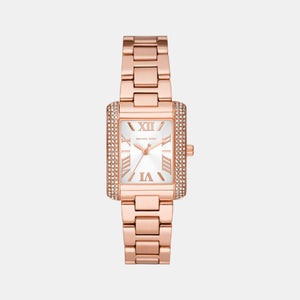 Emery Women Quartz White Dial Analog Stainless Steel Watch MK4641