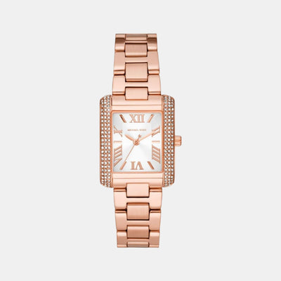 Emery Women Quartz White Dial Analog Stainless Steel Watch MK4641