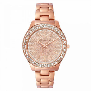 Michael Kors Liliane Rose Gold Dial & Chain Watch For Women