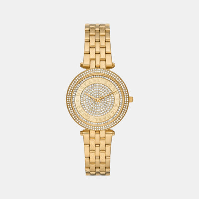 Darci Women Quartz Rose Gold Dial Analog Stainless Steel Watch MK4673