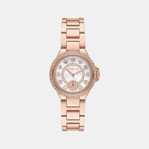 Camille Women Quartz White Dial Analog Stainless Steel Watch MK4700