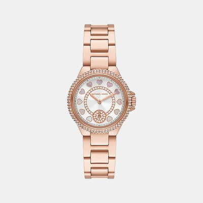 Camille Women Quartz White Dial Analog Stainless Steel Watch MK4700