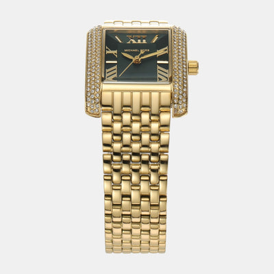 Emery Women Quartz Green Dial Analog Stainless Steel Watch MK4742