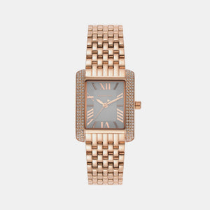 Emery Women Quartz White Dial Analog Stainless Steel Watch MK4743