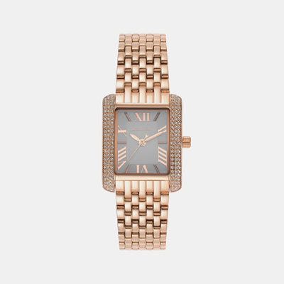 Emery Women Quartz White Dial Analog Stainless Steel Watch MK4743