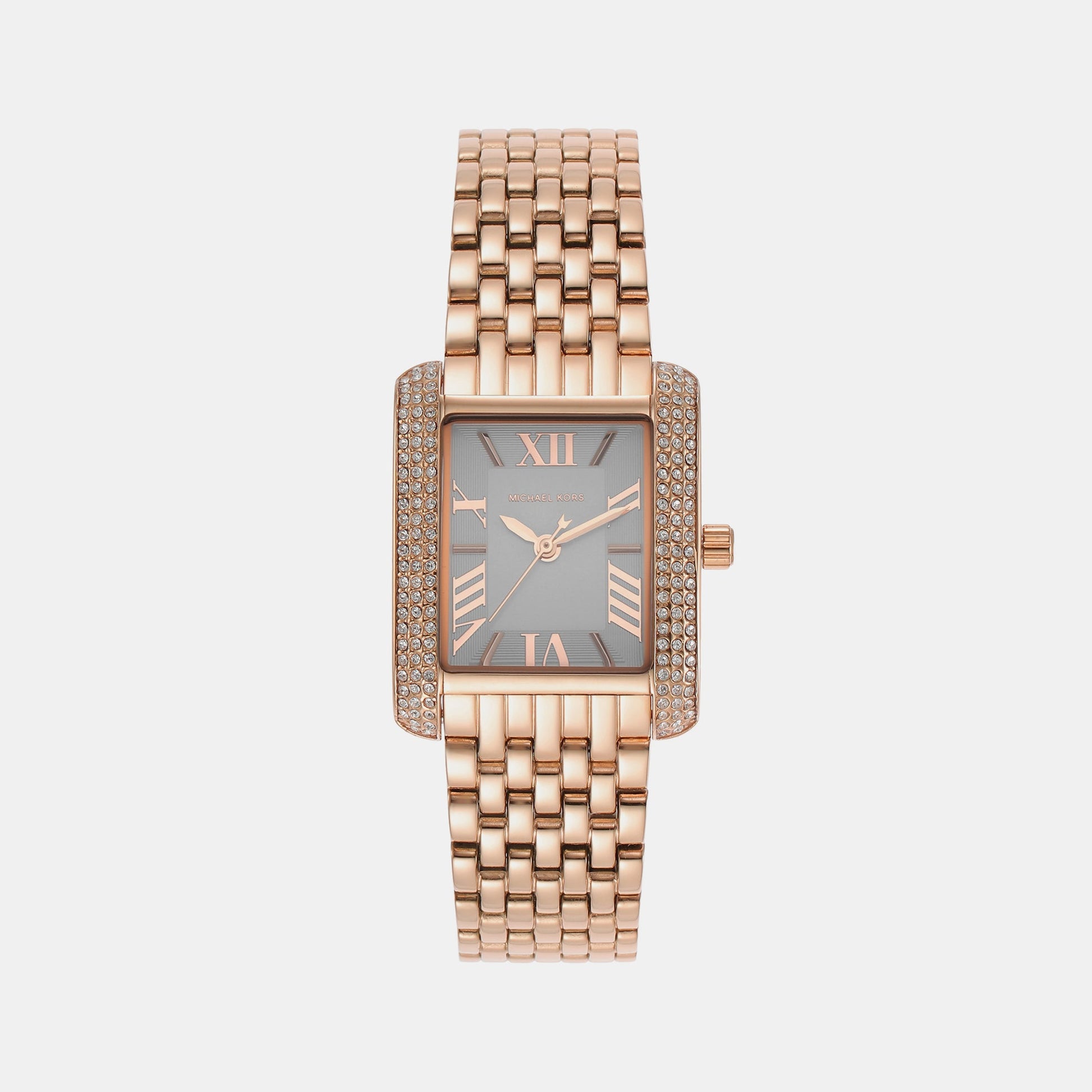 Emery Women Quartz White Dial Analog Stainless Steel Watch MK4743