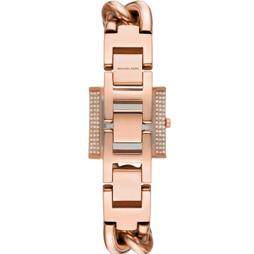 Michael Kors Mk Chain Lock Rose Gold Dial Women 25mm