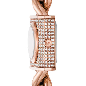 Michael Kors Mk Chain Lock Rose Gold Dial Women 25mm