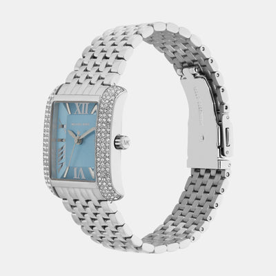 Emery Women Quartz Blue Dial Analog Stainless Steel Watch MK4829