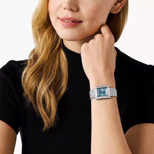 Michael Kors Emery Blue Dial Women 27mm