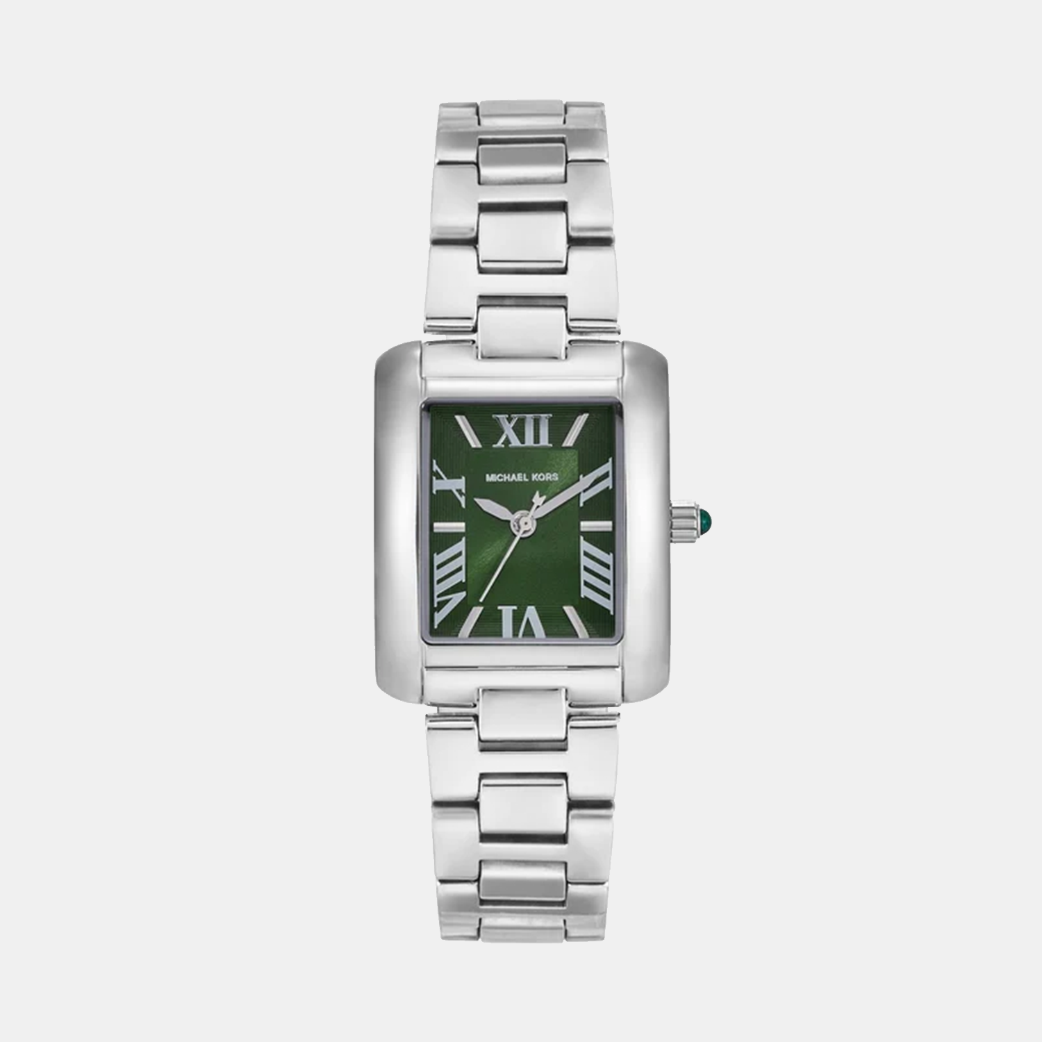 Emery Women Quartz Green Dial Analog Stainless Steel Watch MK4832