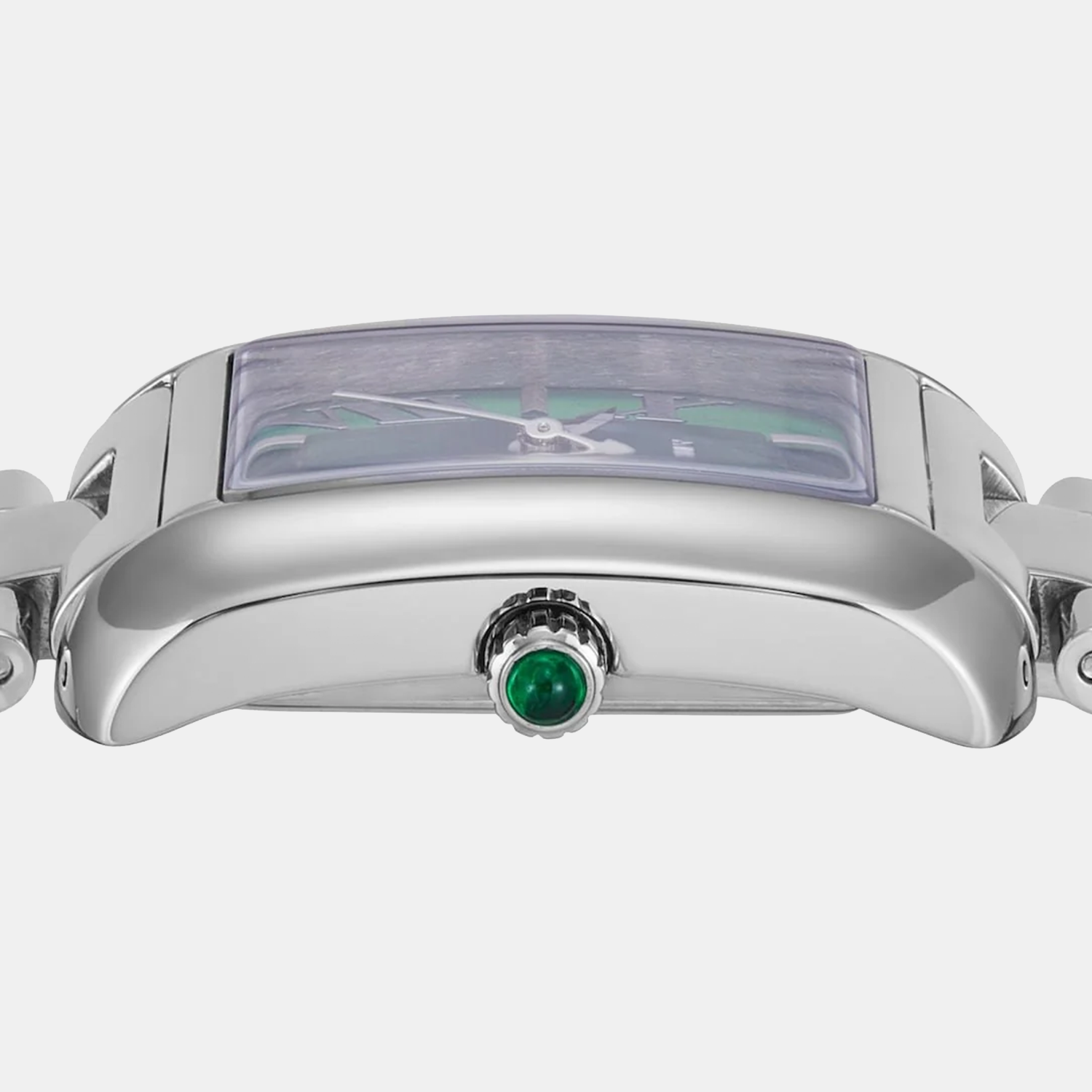 Emery Women Quartz Green Dial Analog Stainless Steel Watch MK4832
