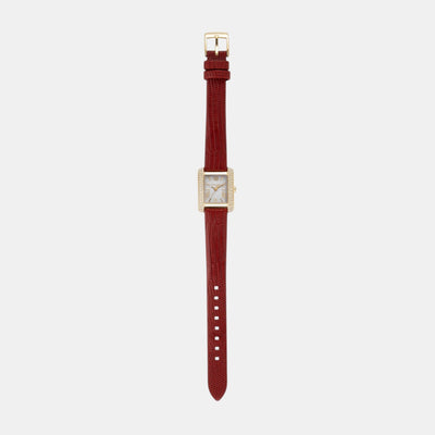 Emery Women Quartz White Dial Analog Leather Watch MK4874SET