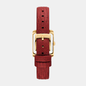 Emery Women Quartz White Dial Analog Leather Watch MK4874SET