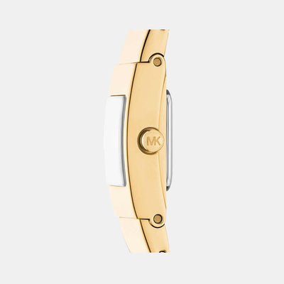 Darrington Women Quartz Gold Dial Analog Stainless Steel Watch MK4885