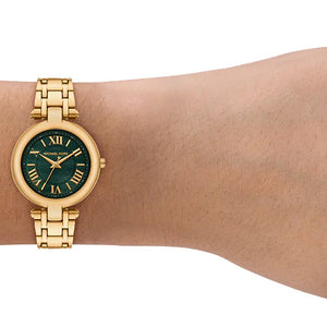 Michael Kors Laney Green Dial Women 30mm MK4892